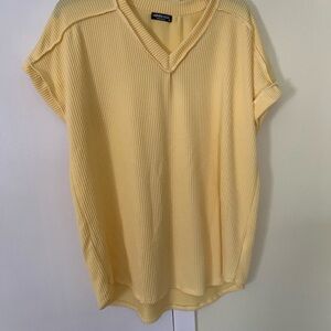 HEIMISH USA Sunny Yellow V-Neck Tunic